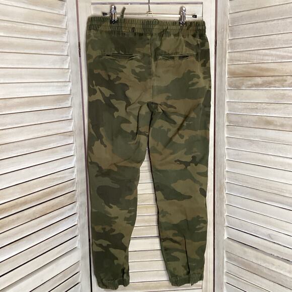 Zadig & Voltaire Parona 2 Tone Camo Panel Cotton Canvas Jogger Pants 36 S - Picture 8 of 12